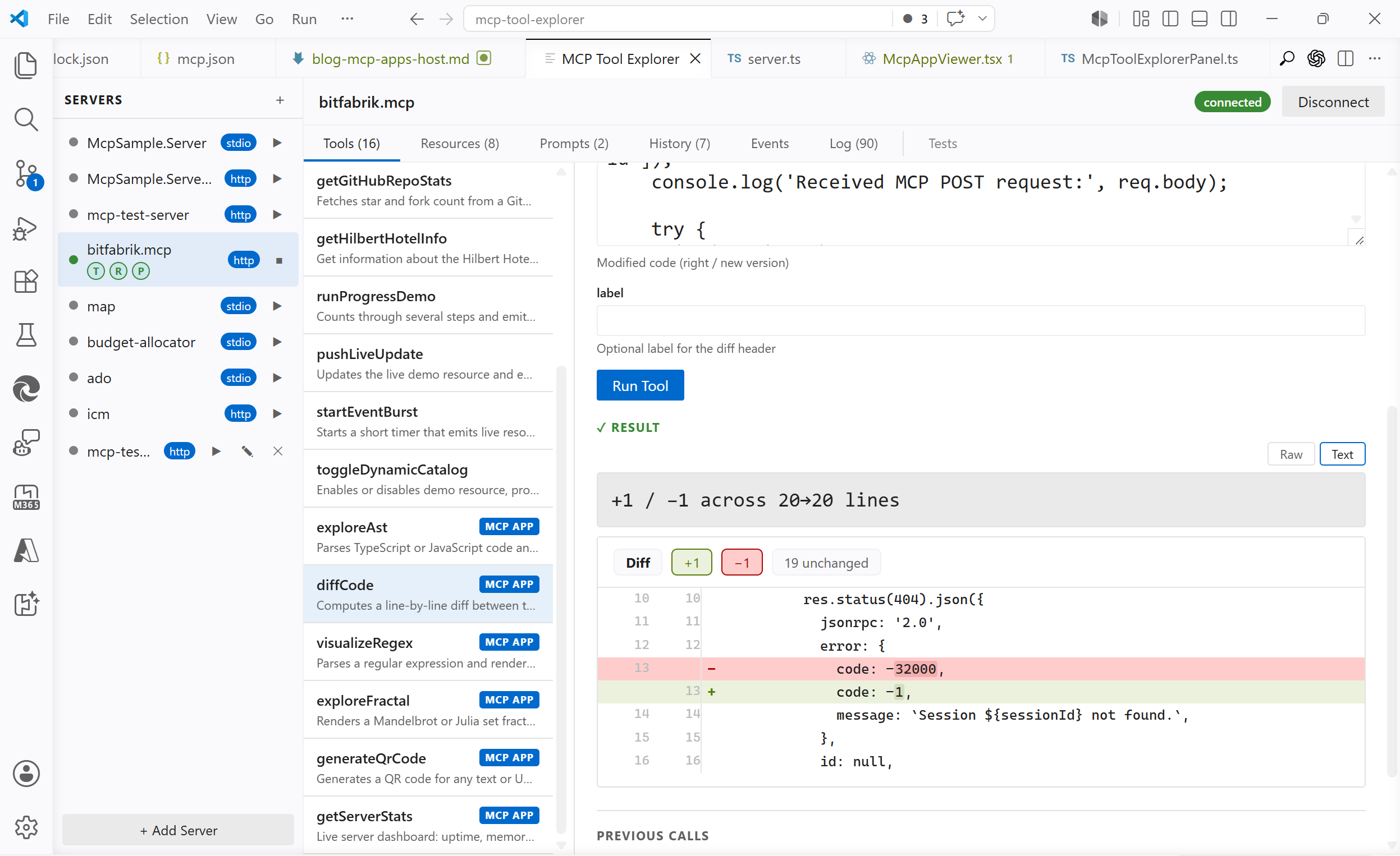 code diff viewer